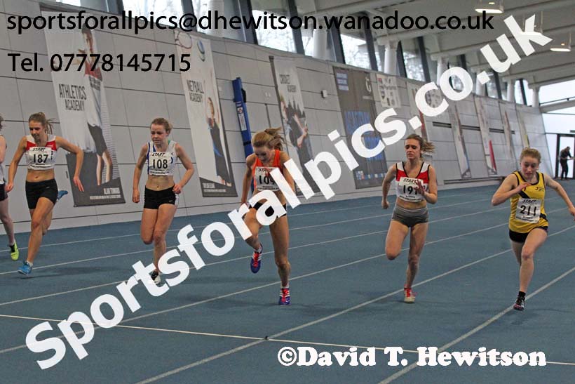 60 metres, North Eastern Indoor Champs. Photo: David T. Hewitson/Sports for All Pics